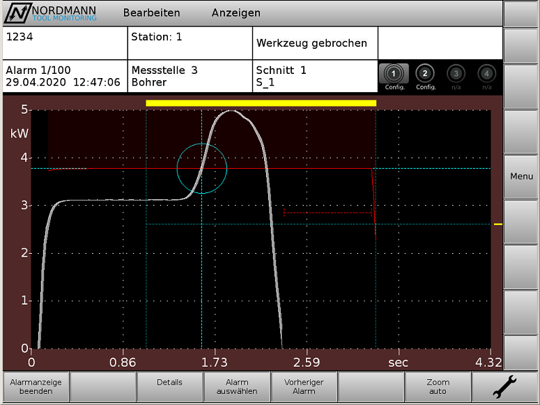 Anzeigen-Alarme-Alarmbild