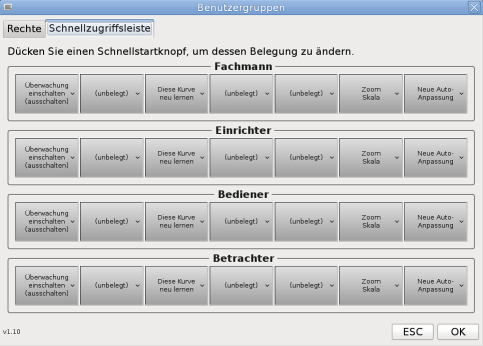 Bild 6 - Konfiguration der Schnellzugriffstaste