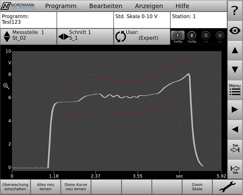Bild 1 - Die Bedienoberfläche "Einstellungsbereich"