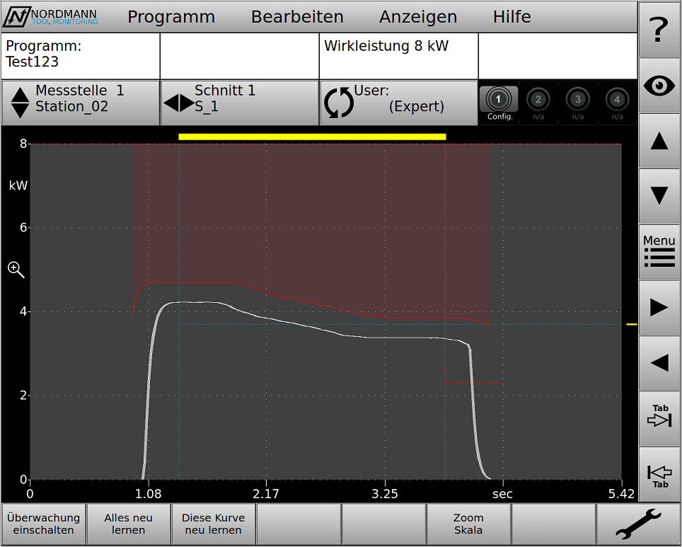 Bild 1 - Die Bedienoberfläche "Einstellungsbereich"