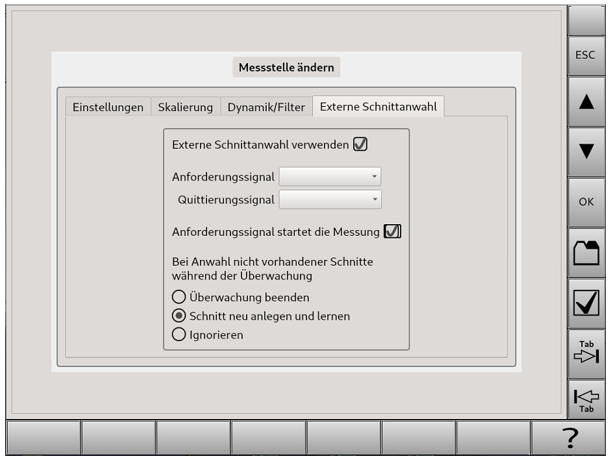 Externe-Schnittanwahl