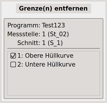Bild 8 - Das Menü "Grenze(n) entfernen"