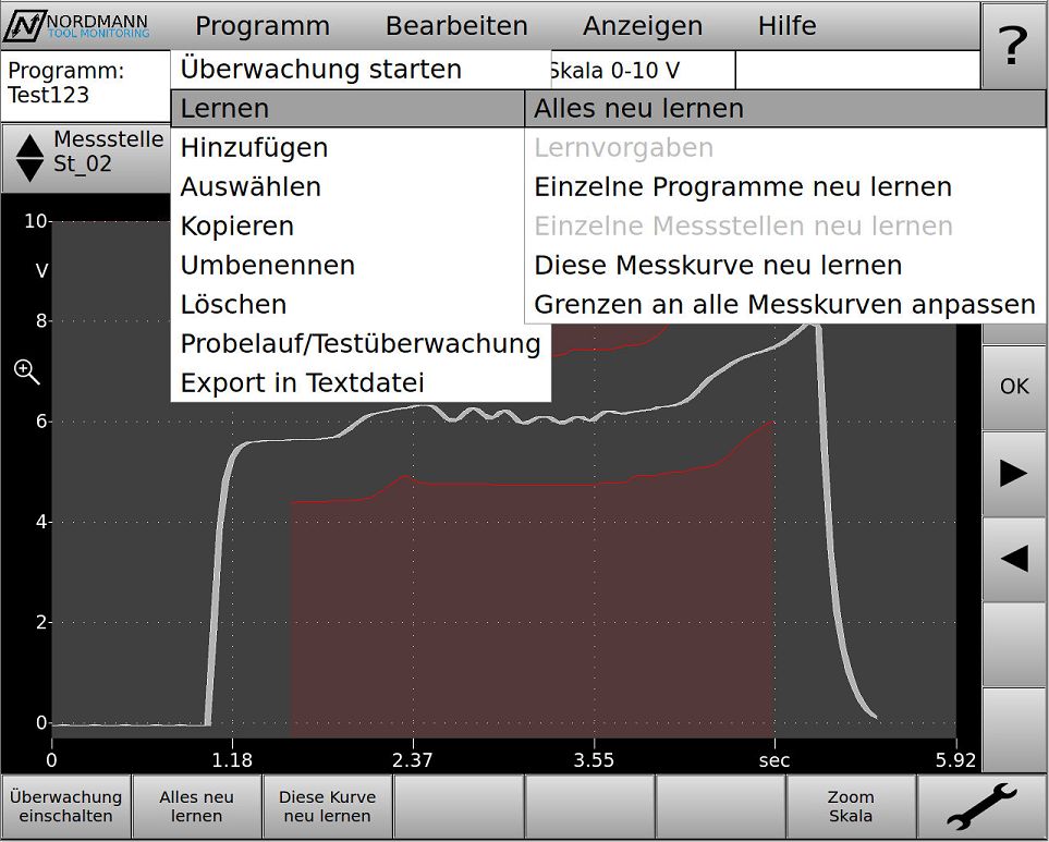 Bild 05 - Auswahl des Menüs "Alles neu lernen"