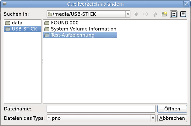 Bild 2 - Quellverzeichnis ändern Bild 2 - Quellverzeichnis ändern