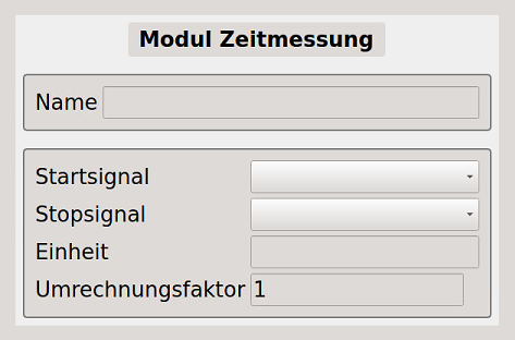 Bild 10 - Das Modul "Zeitmessung"