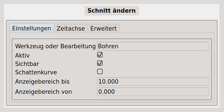 Bild 2 - Schnitt ändern - "Einstellungen"