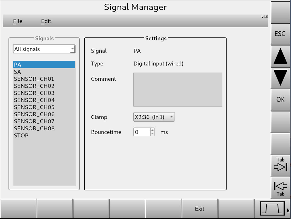 Bild 8 - Der "Signal Manager"
