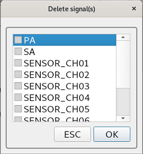 Bild 8.4 - Das Menü "Delete signal(s)"