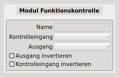 Bild 6 - Das Modul "Funktionskontrolle"