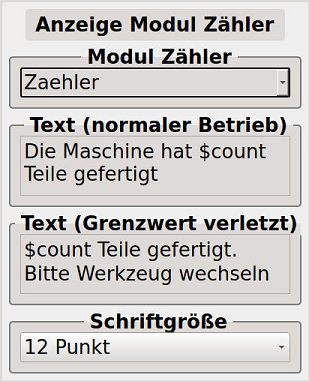 Bild 10 - Fenster hinzufügen - "Modul Zähler"