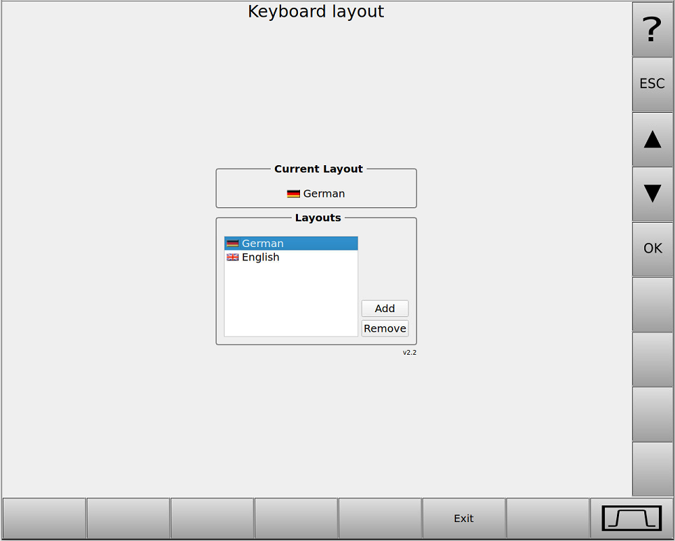 Bild 1 - Keyboard Layout