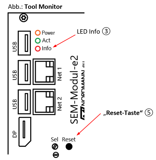 LED-Info-und-Reset-Taste