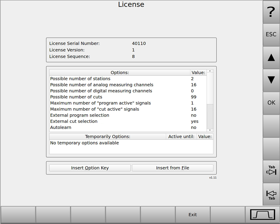 Bild 15 - Der "License Manager"
