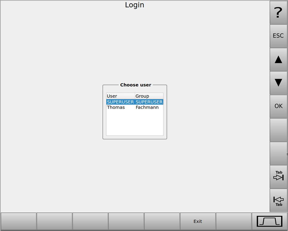 Bild 1 - Anmeldedialog