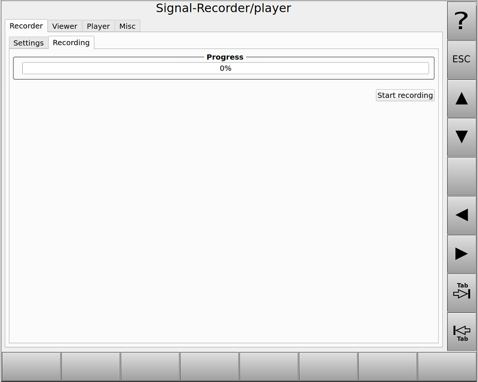 Bild 19 - Signal-Recorder - "Recording"
