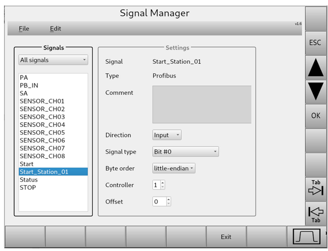Signalmanager-konfiguration