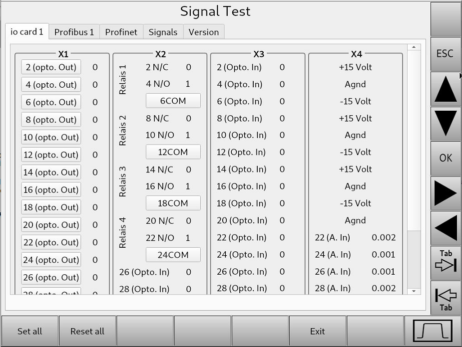 Bild 9 - Der Signal Test: "io card 1"