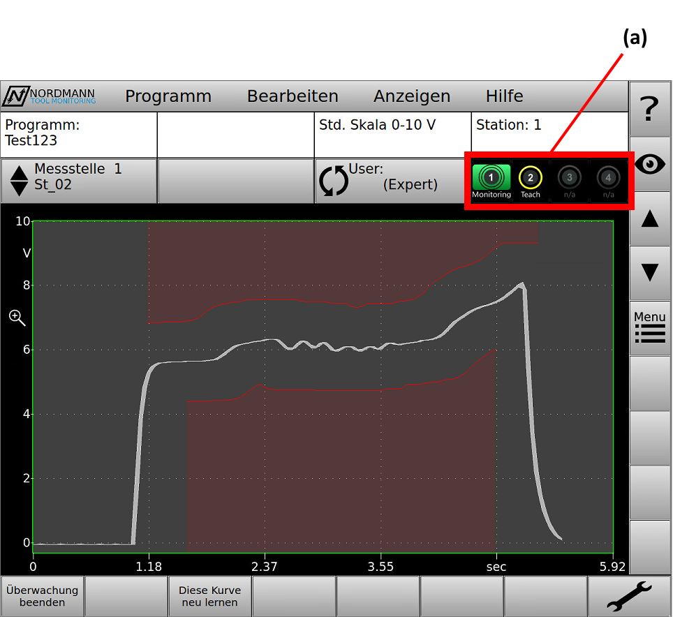 Bild 2 - Die "Stationsanzeige" im Einstellungsbereich&nbsp;